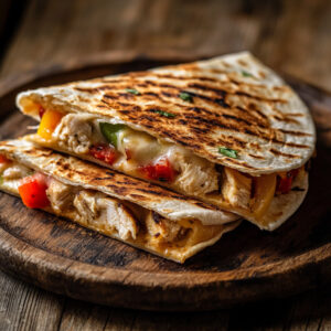 Cheesy Grilled Chicken quesadillas