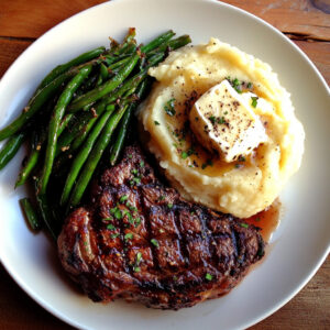 Classic Grilled Steak dinner