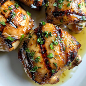 Herb And Garlic Grilled Chicken Thighs