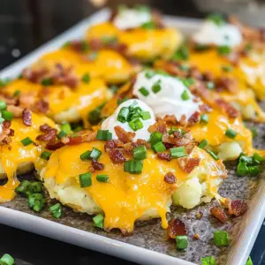 Loaded Smashed Potatoes