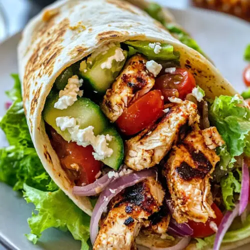 Mediterranean Grilled Chicken wrap
