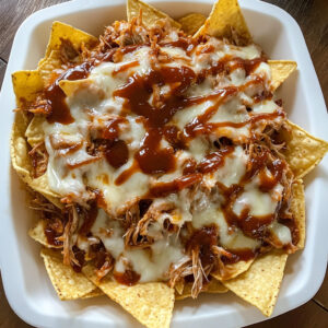Pulled Pork bbq Nachos