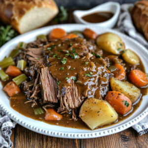 Slow Cooked Beef Pot Roast With Vegetables