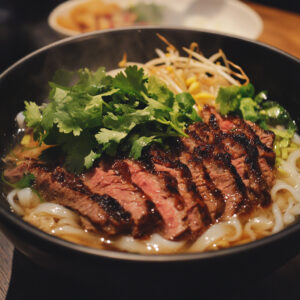 Vietnamese Grilled Beef pho