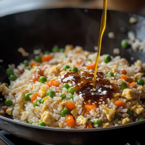 hot wok filled with vibrant ingredients