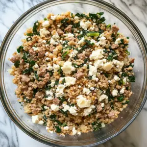 large mixing bowl filled with a colorful blend of ingredients