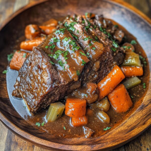 slow Cooked Savory Beef Chuck Roast