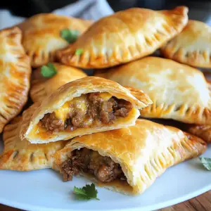 Cheesy BBQ Beef empanadas