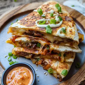 Classic Korean bbq Beef Quesadillas