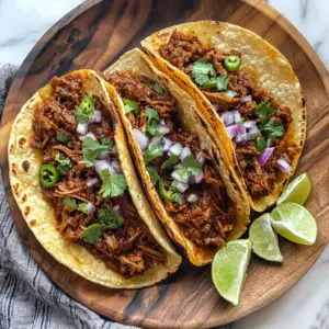 Classic Shredded BBQ Beef tacos