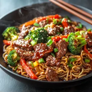 Classic bbq Beef Noodles