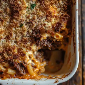 Leftover bbq Beef Mac and Cheese