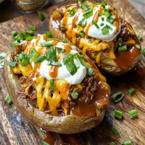 Roast Beef bbq Stuffed Potatoes