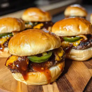 Spicy bbq Beef Jalapeño Sliders