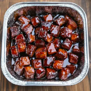 cubed smoked beef brisket pieces