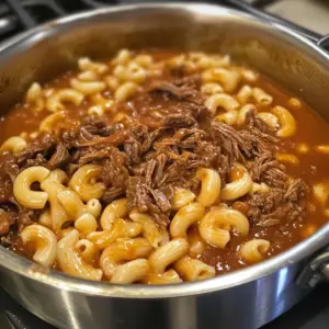 deep reddish-brown barbecue sauce