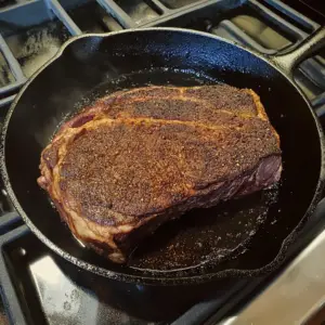 perfectly cooked chuck roast with a deep brown crust