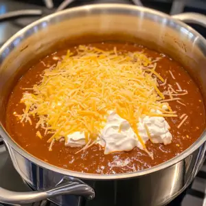 red enchilada shredded chicken soup