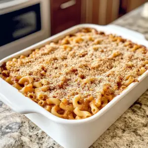 rich and creamy mixture of elbow macaroni