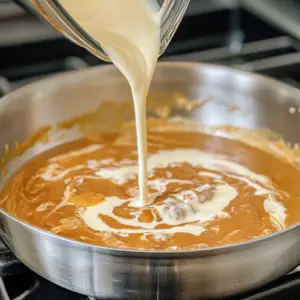 velvety, smooth golden-brown sauce