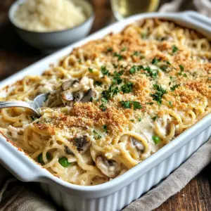 Cheesy Baked Turkey tetrazzini