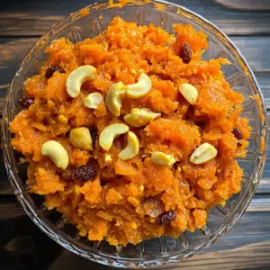 Creamy Carrot Halwa with Coconut milk