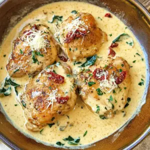Creamy Tuscan Boneless Chicken thighs
