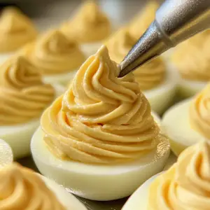 Filling egg whites