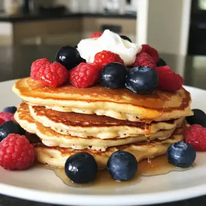 Healthy Greek Yogurt Protein pancakes