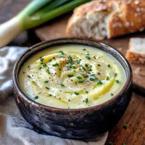 Healthy & Light Potato Leek soup