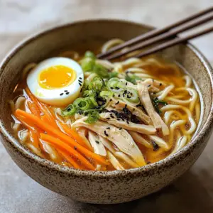 Japanese udon soup