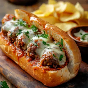 Meatball & Mozzarella grinder
