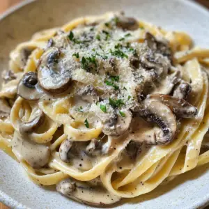 Mushroom Alfredo sauce