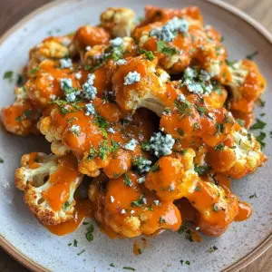 Spicy Roasted Buffalo cauliflower