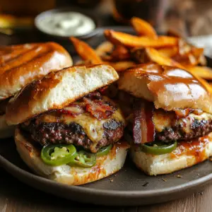 Spicy bbq Jalapeño Sliders