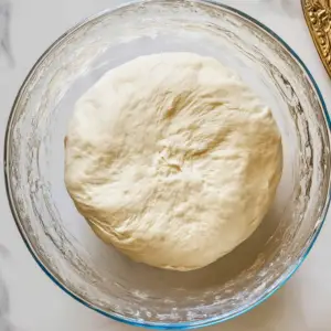 ball of deep dish pizza dough