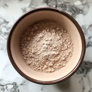 dry mixture of all-purpose flour and cocoa powder