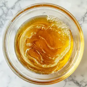 melted coconut oil and sugar-free maple syrup