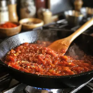 minced garlic sizzling in golden olive oil