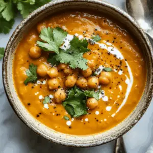 Cozy Curry Butternut Soup with chickpeas