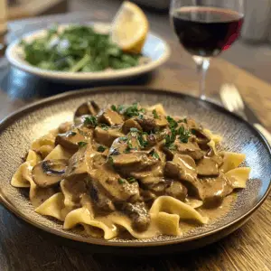 Dairy-Free Stroganoff with Coconut cream