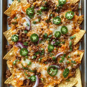 Korean Beef Nachos with kimchi