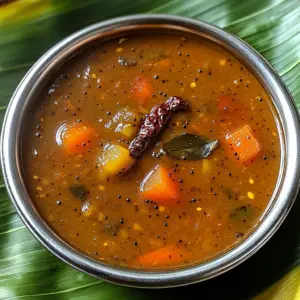 Udupi-Style Sambar with tamarind