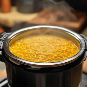 cooked toor dal in an open Instant Pot