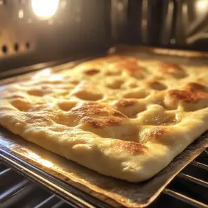 golden-brown flatbread baking