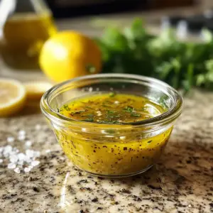 ingredients for a Mediterranean-style dressing