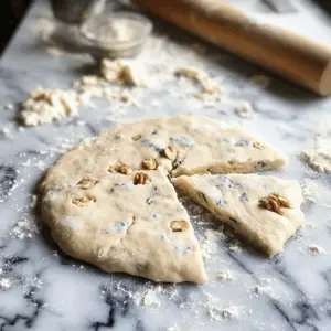 round disk of scone dough