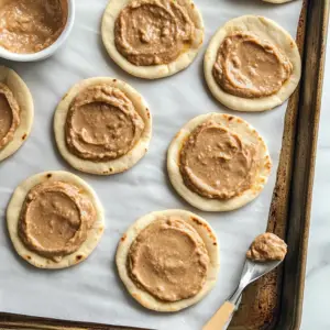 several mini pita rounds arranged neatly