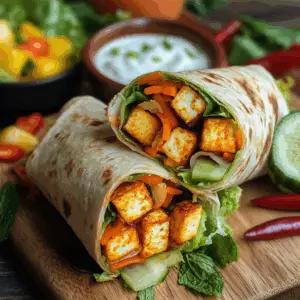 Crispy Chili Paneer wraps