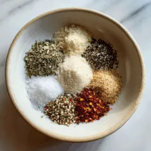In a small bowl dried ingredients